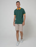 Nevada Short Sleeve Polo Shirt Jersey Contrast Collar Color