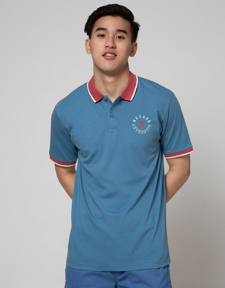 Nevada Short Sleeve Polo Shirt Jersey Contrast Collar