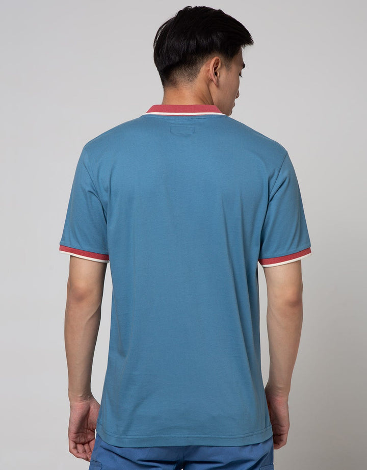Nevada Short Sleeve Polo Shirt Jersey Contrast Collar