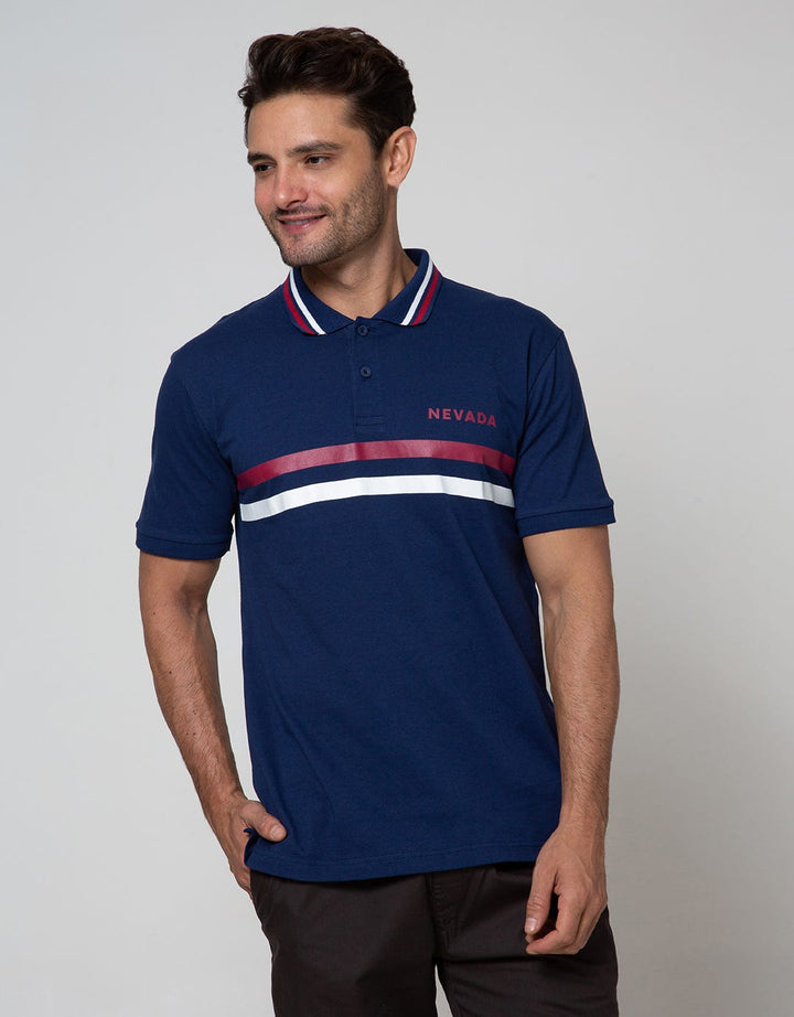 Nevada Short Sleeve Polo Shirt Jersey Print