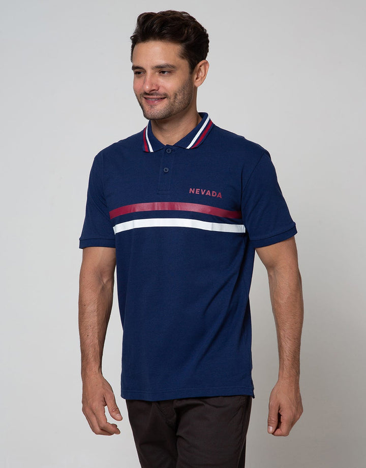 Nevada Short Sleeve Polo Shirt Jersey Print