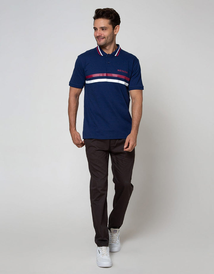 Nevada Short Sleeve Polo Shirt Jersey Print