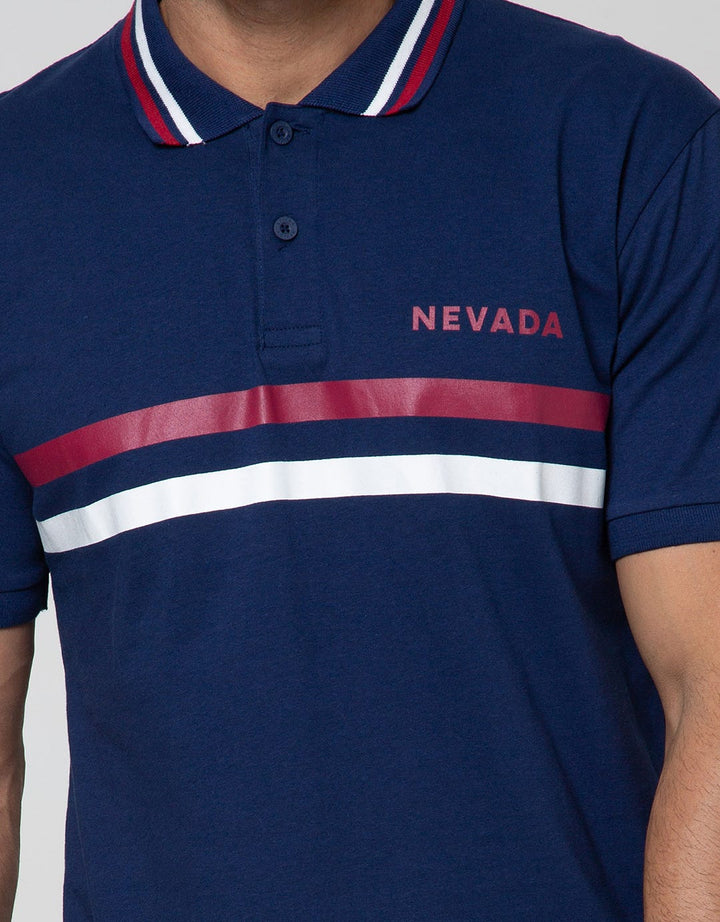 Nevada Short Sleeve Polo Shirt Jersey Print