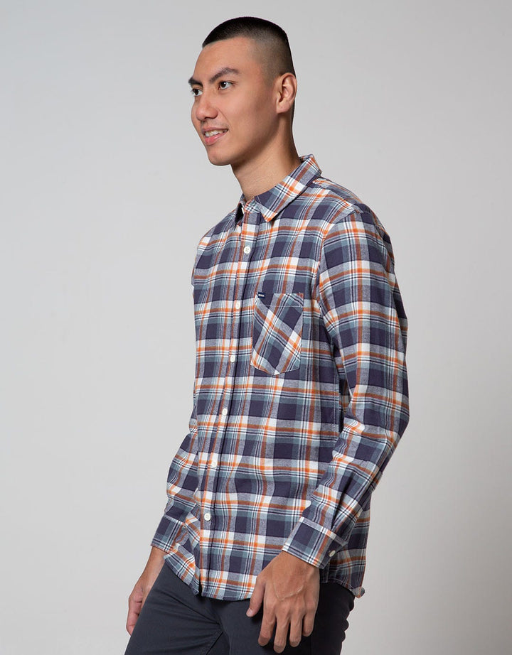 Nevada Long Sleeve Casual Shirt Checked Flannel