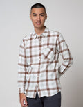 Nevada Long Sleeve Shirt Checked Print Flannel