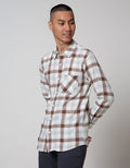 Nevada Long Sleeve Shirt Checked Print Flannel