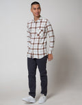 Nevada Long Sleeve Shirt Checked Print Flannel
