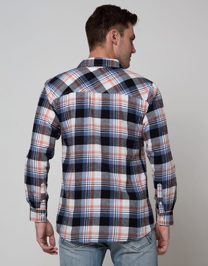 Nevada Long Sleeve Checked Flannel Shirt