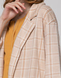 Details of Blazer Outer Terry Semi Blazer With Chech