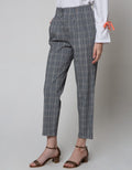 Details Long Pants High Rise With Buttons
