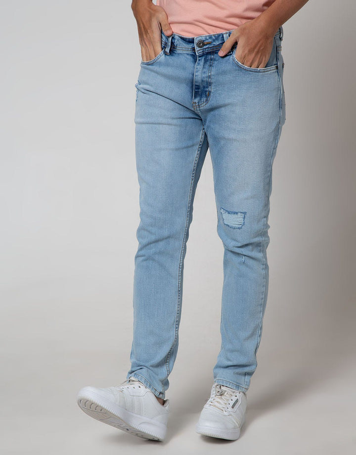 Nevada Denim Long Pants Slim Fit Ripped