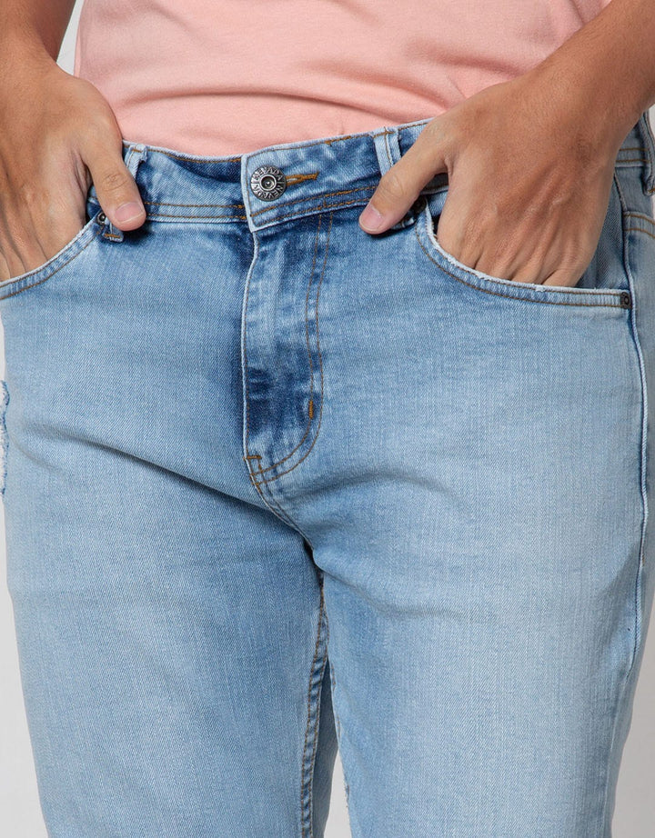 Nevada Denim Long Pants Slim Fit Ripped
