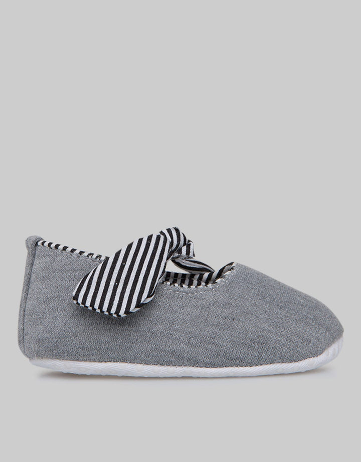 Pipiniko Sepatu Girls Grey Stripe