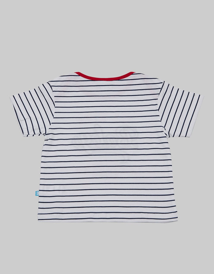 Pipiniko Short Sleeve T-Shirt Newborn Stripe Sport