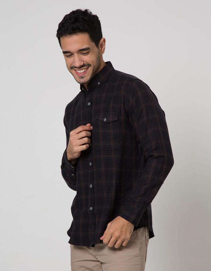 Larusso Flannel Check Kemeja Pria