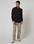 Larusso Flannel Check Kemeja Pria