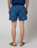 Cole Boxer Woven Abstrak Stripe And Leaf