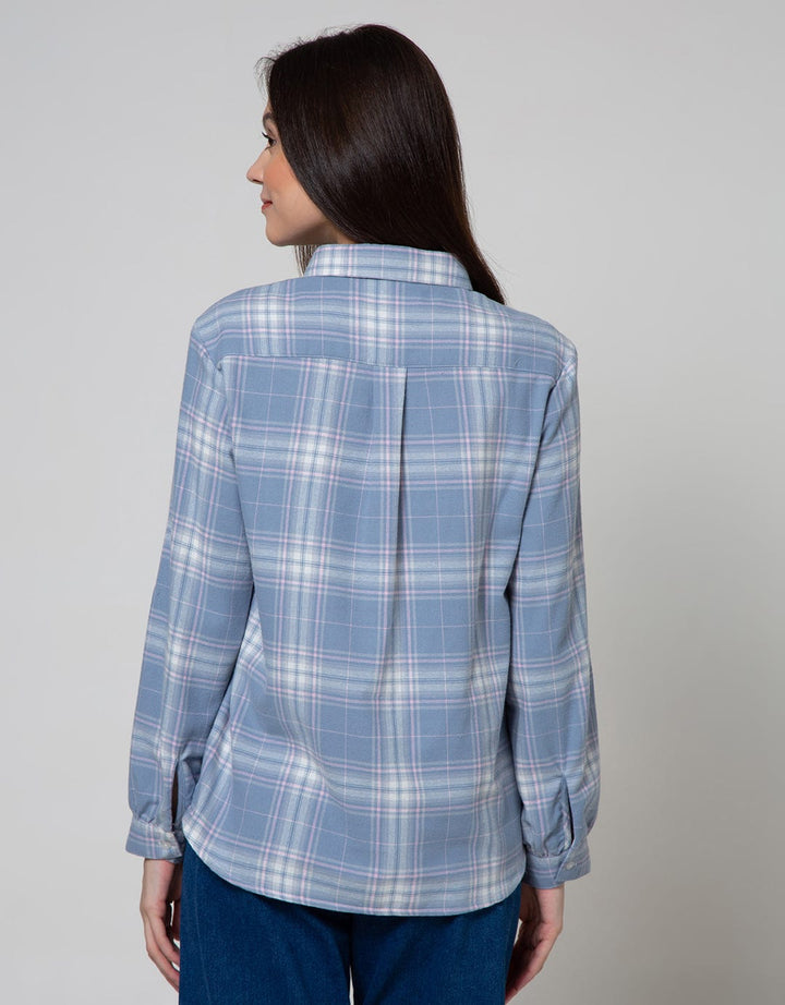 Nevada Long Sleeve Shirt Top Reguler Check