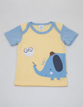 Pipiniko Short Sleeve T-Shirt Envelope Neck Elephant