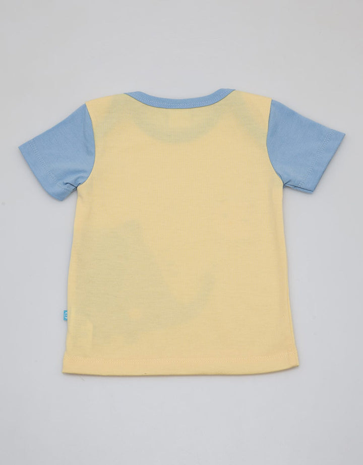Pipiniko Short Sleeve T-Shirt Envelope Neck Elephant