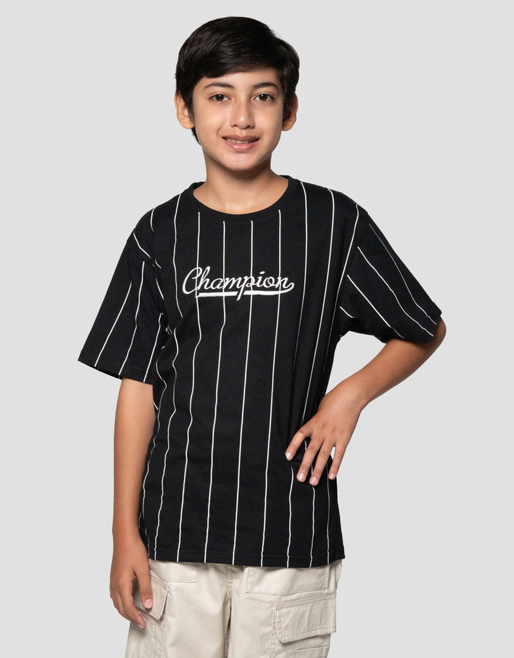 Nevada Full Print Pinstripes Embro Champion Kaos Anak Laki-laki