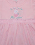 Pipiniko Short Sleeve Midi Dress Knit Combi Tile Amour