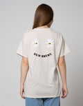Nevada Short Sleeve T-Shirt Long Tee Oversized Floral Sunshine