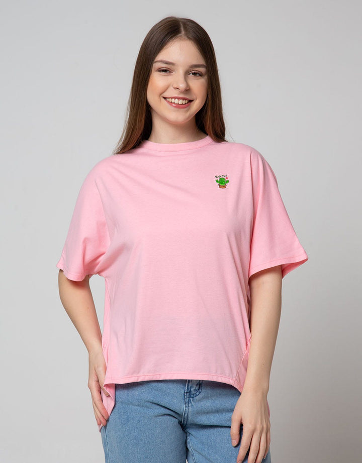 Nevada Short Sleeve T-Shirt Solid Oversized Cactus
