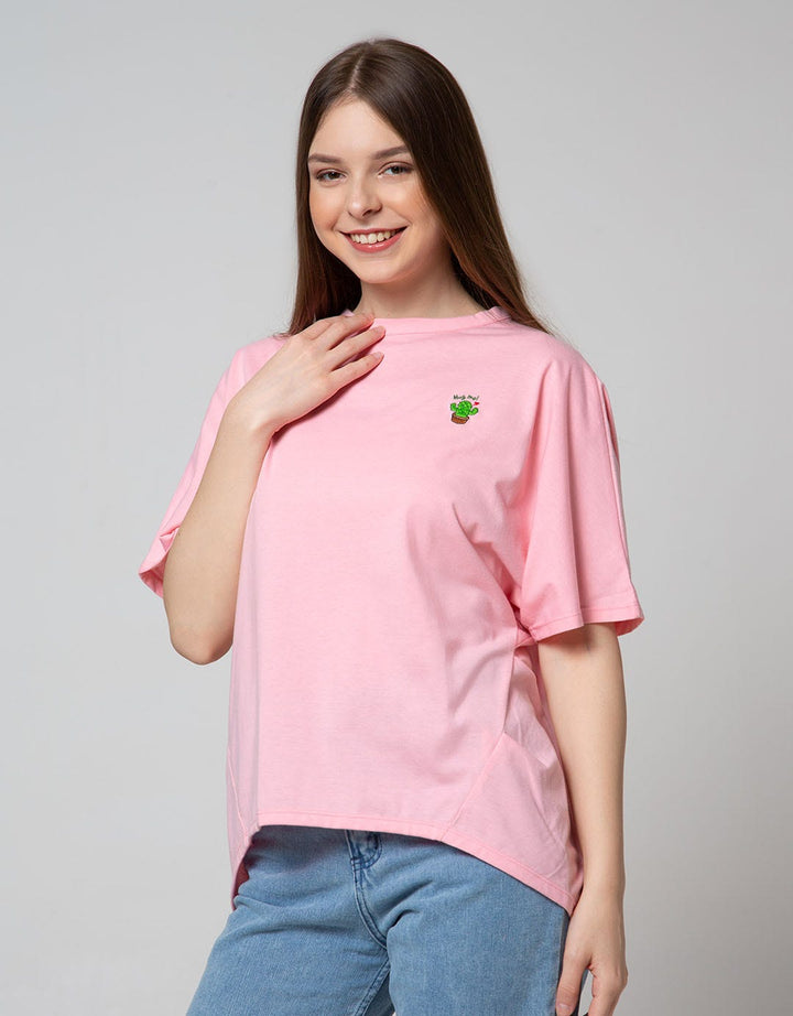 Nevada Short Sleeve T-Shirt Solid Oversized Cactus