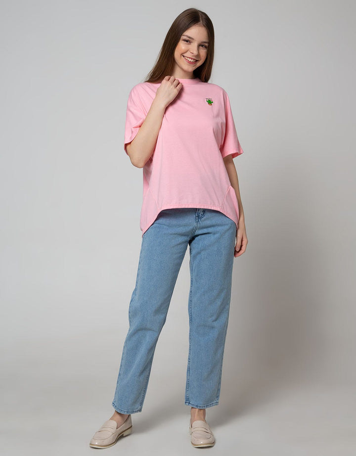 Nevada Short Sleeve T-Shirt Solid Oversized Cactus
