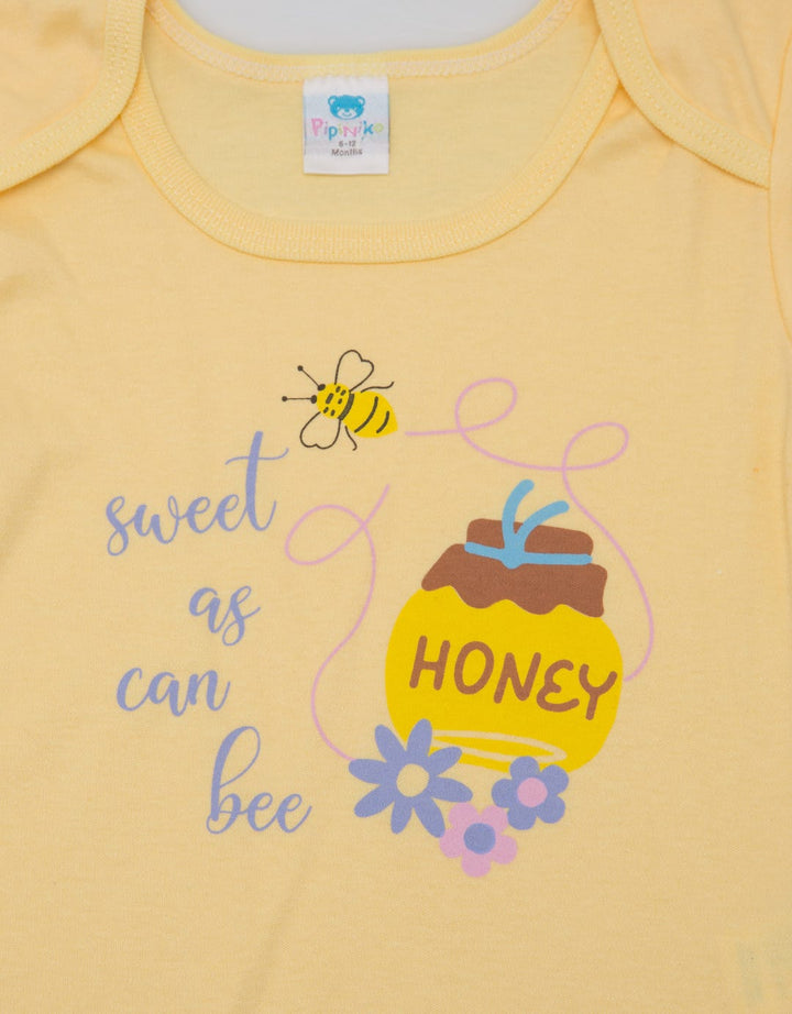 Pipiniko Long Sleeve T-Shirt Envelope Neck And Screen Printing