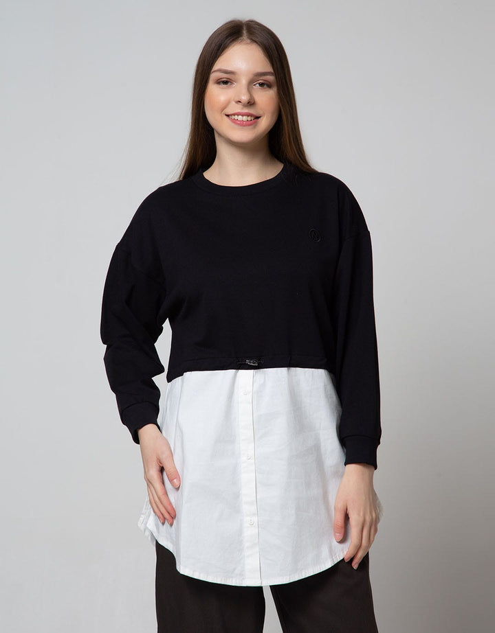 Nevada Long Sleeve Midi Dress Comb