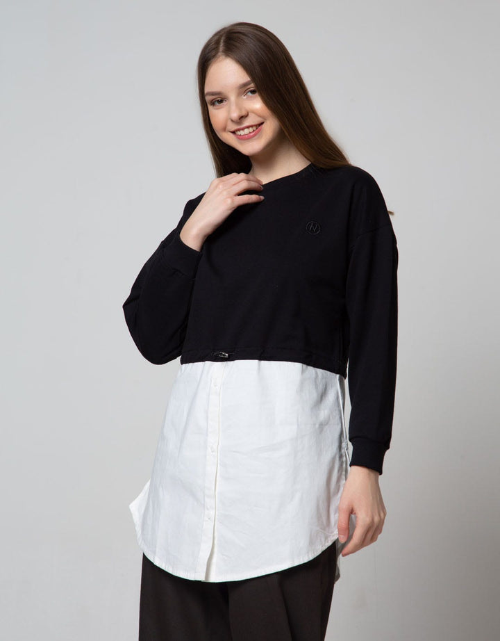 Nevada Long Sleeve Midi Dress Comb