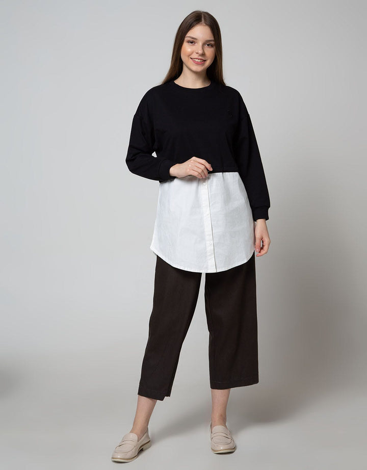 Nevada Long Sleeve Midi Dress Comb