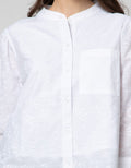 Details Long Sleeve Blouse 78 Open Placket