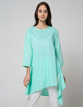 Details Long Sleeve Tunic 7/8 Sleeves Asymmetric And Back Opening