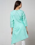 Details Long Sleeve Tunic 7/8 Sleeves Asymmetric And Back Opening