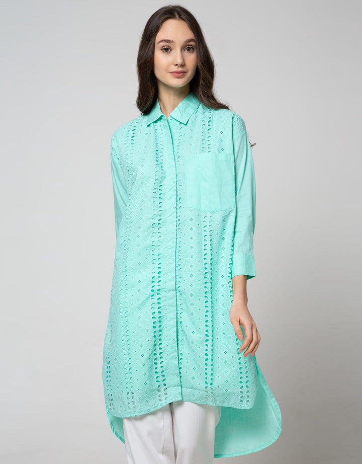 Details Tunic 78 Sleeves Assymetric And Back Opening