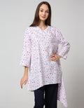 Details Long Sleeve Tunic Assymetric With Buttton And Placket