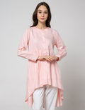 Details Tunic 78 Sleeves Assymetric With Button And Plack