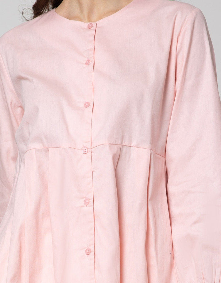 Details Tunic 78 Sleeves Assymetric With Button And Plack