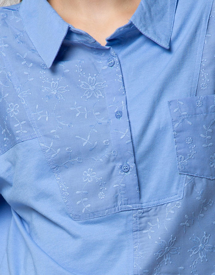 Details Combi Embro Blouse Wanita
