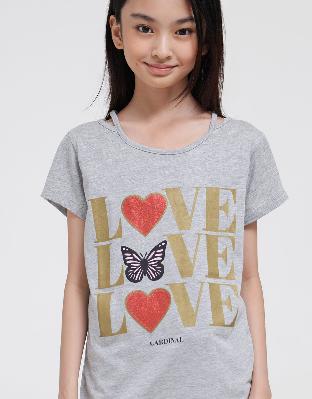 Cardinal Kids Girl Kaos Print Love