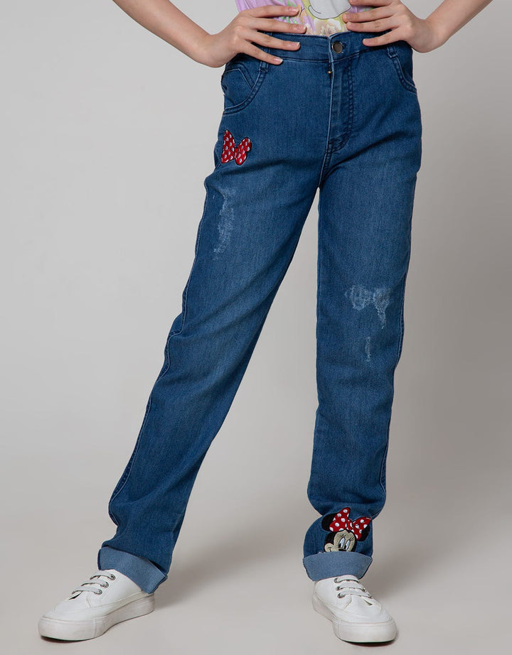 Disney Denim Patches Minnie Jeans