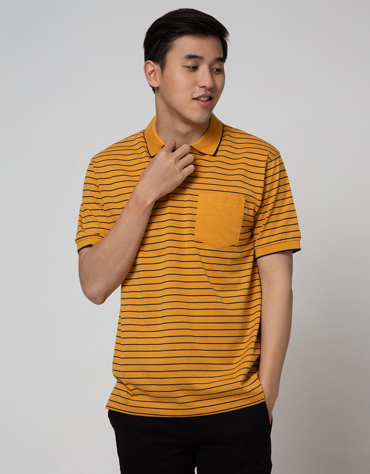 Nevada Short Sleeve Polo Shirt Jersey Stripe With Pocket