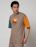 Nevada Short Sleeve T-Shirt Print Different Color On Sleeve