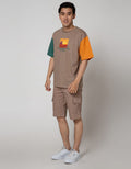 Nevada Short Sleeve T-Shirt Print Different Color On Sleeve