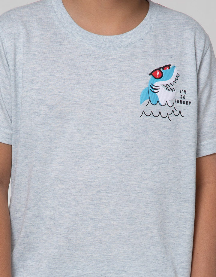 Little M Short Sleeve T-Shirt Multipack 2 Pack Shark