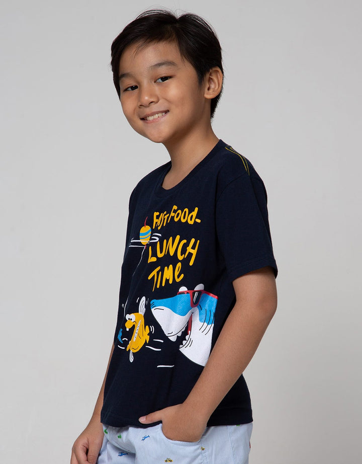 Little M Short Sleeve T-Shirt Multipack 2 Pack Shark