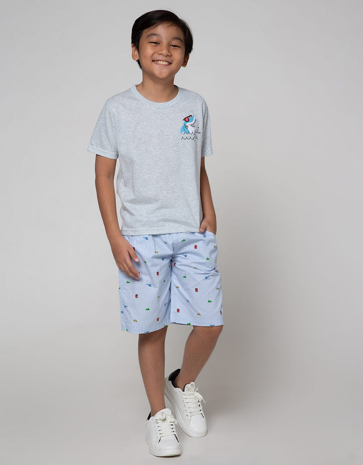 Little M Short Sleeve T-Shirt Multipack 2 Pack Shark